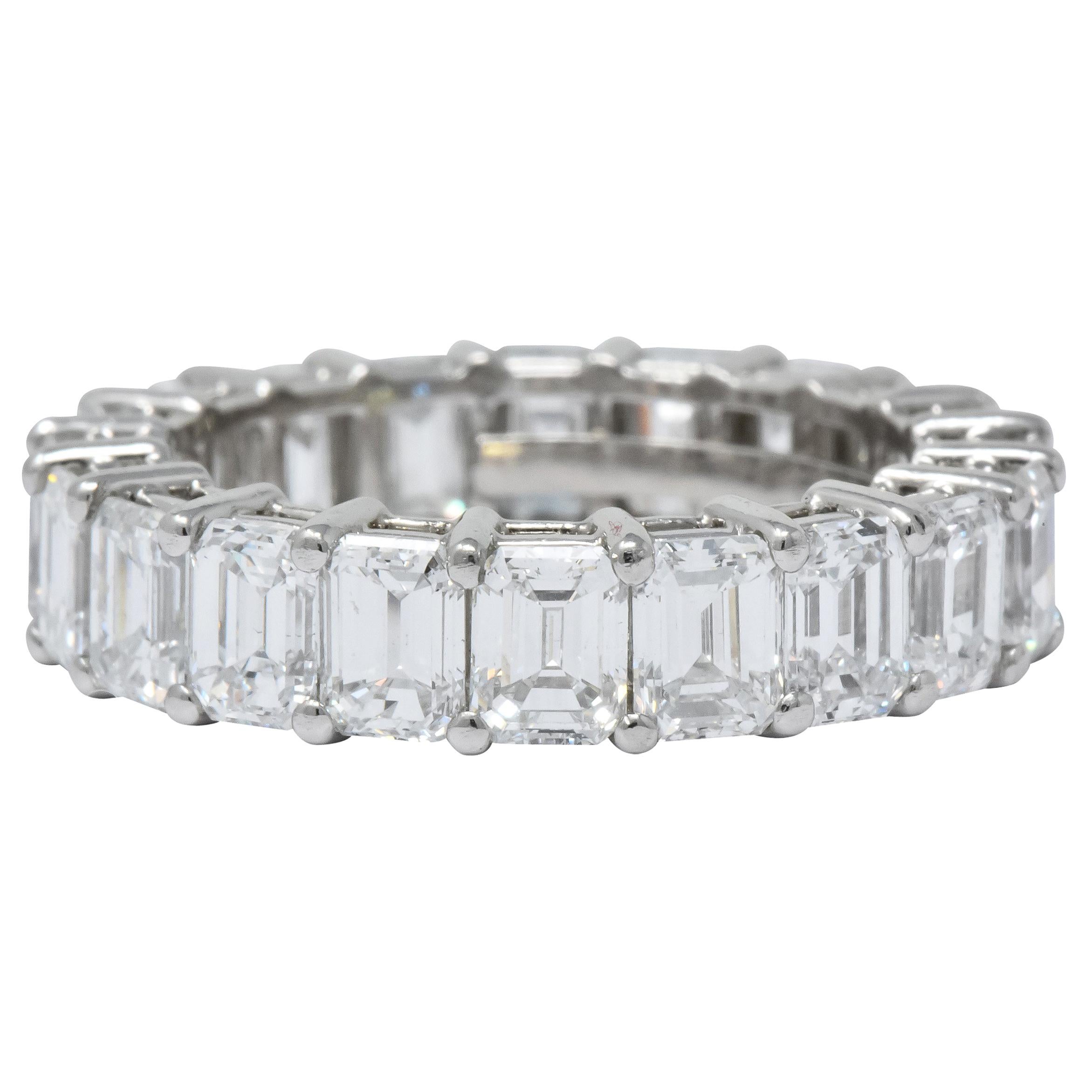 Tiffany & Co. 7.50 Carat Diamond Platinum Eternity Band Ring