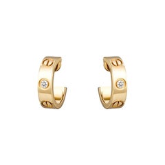 Cartier Yellow Love Diamonds Gold Diamonds Earrings