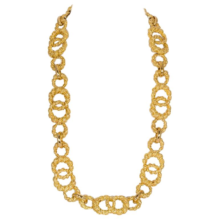 Moboco 18 Karat Yellow Gold Vintage Necklace
