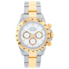 Rolex "Zenith" Daytona Steel and Gold 2-Tone Chronograph Watch 16523