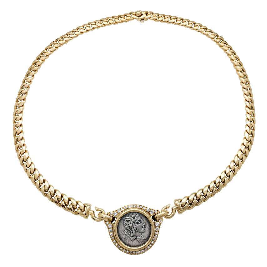 Bulgari monete sale necklace