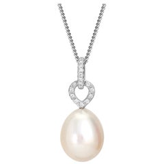 Cassandra Goad Octavia Pearl and Diamond Necklace Pendant