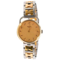 Hermes Arceau Gold-Plated Steel Two-Tone Watch