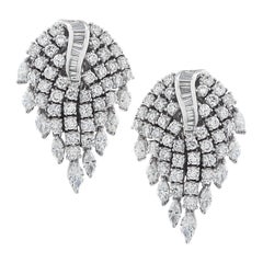 7.25 Carat Diamond Dangle Earrings