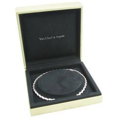 Van Cleef & Arpels Vintage 18 Karat White Gold Diamond Necklace