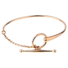 Hermes Filet D or Rose Gold Bracelet