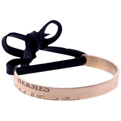 Hermes Rose Gold Bangle Bracelet