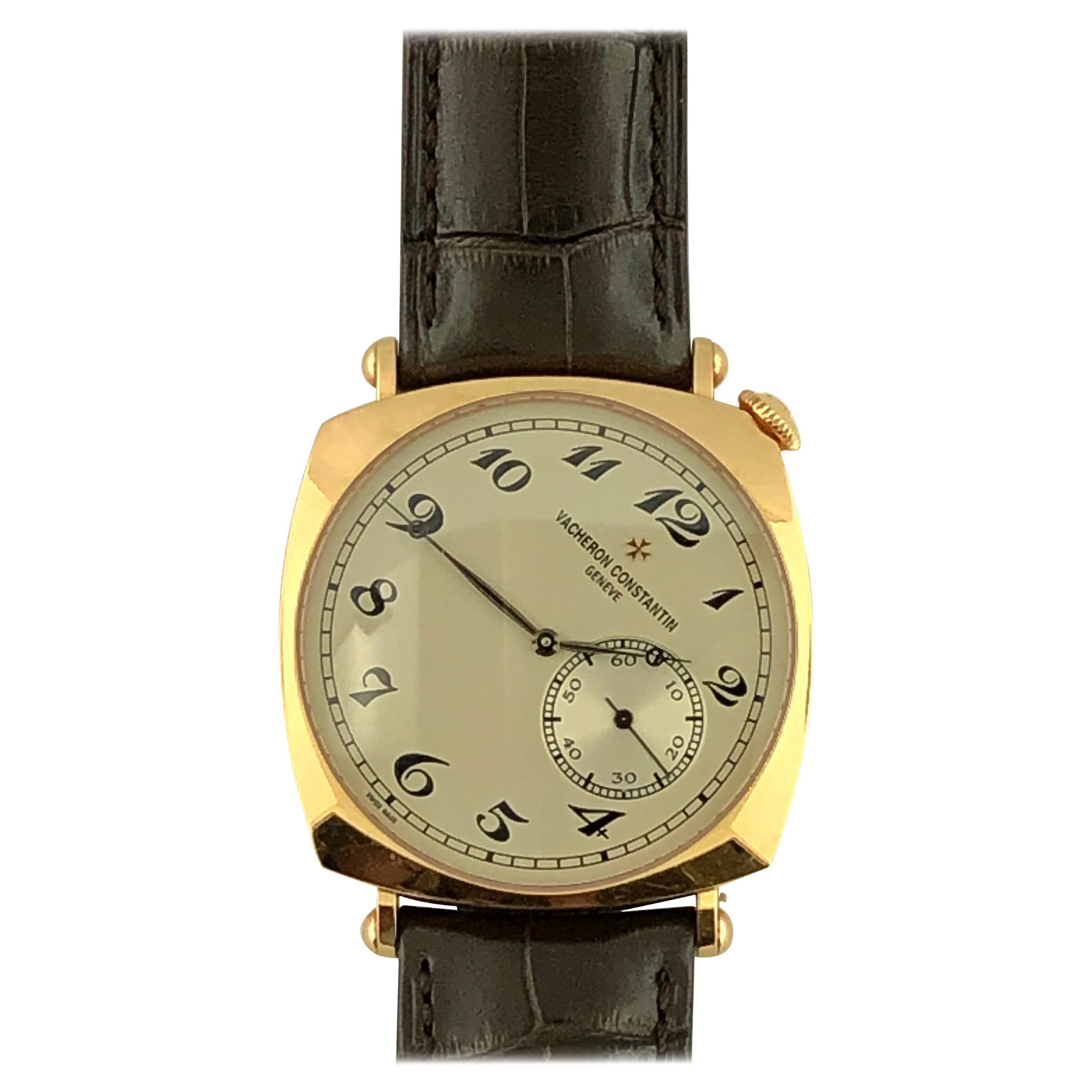 Vacheron Constantin Historiques American 1921 18 Karat Rose Gold Watch For Sale