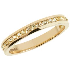 18 Carat Yellow Gold and Yellow Sapphire 'Sunshine' Eternity Ring