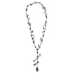 Cartier "Meli Melo" Collection Diamond and Multicolored Gemstone Necklace