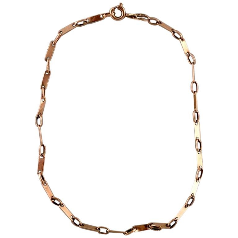 14 Carat Gold Bracelet in Modern Design, circa 1960s at 1stDibs