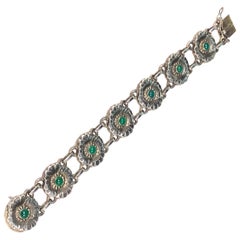 George Jensen Denmark Antique #32 Gem Stone Bracelet