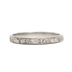 White Gold Wedding Band