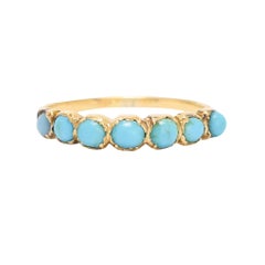 Antique Georgian Turquoise Half-Hoop Eternity Ring