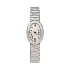 Cartier Baignoire Mini 18 Karat Weißgold 2369 Armbanduhr