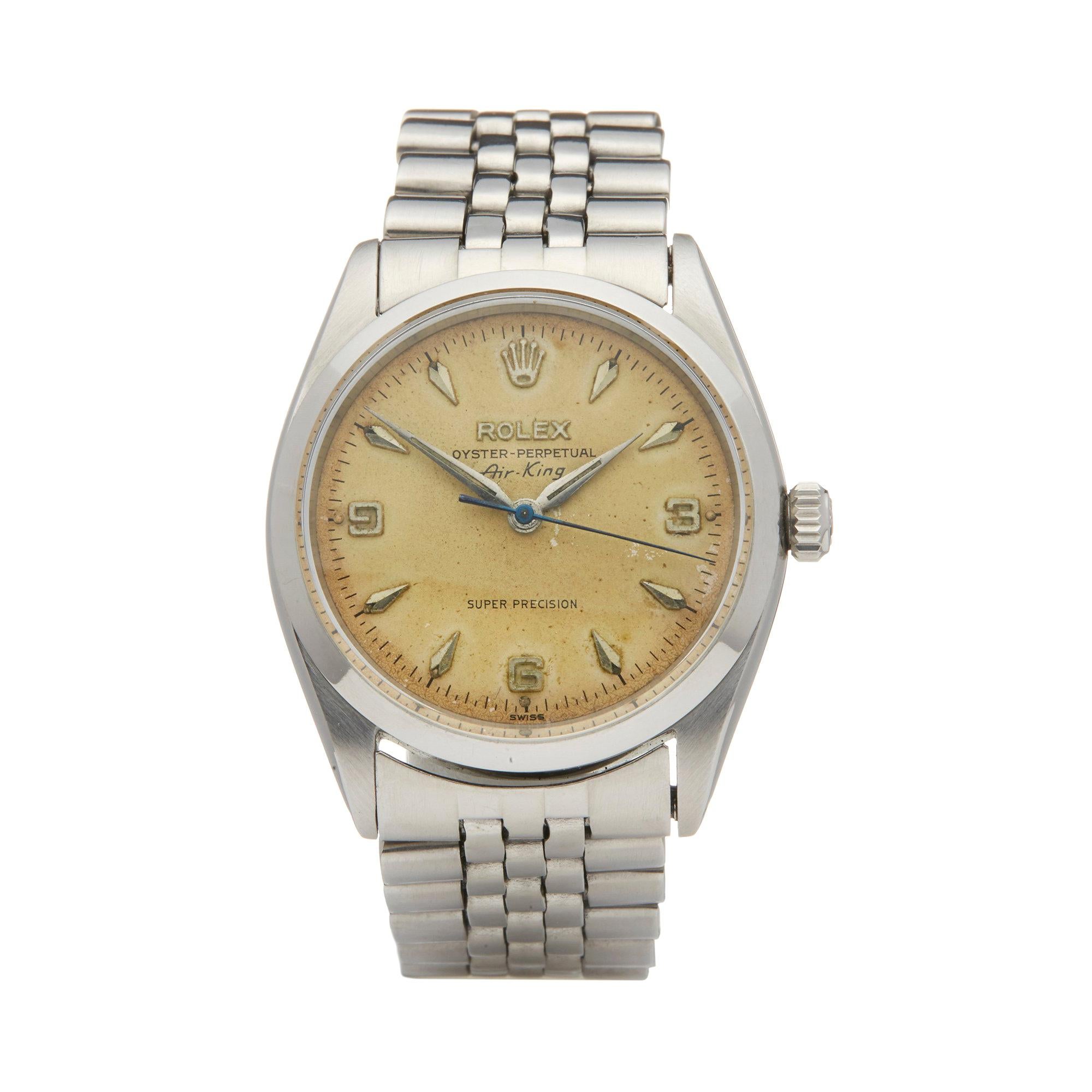 Rolex Air King 34 Stainless Steel 5500 Wristwatch at 1stDibs air