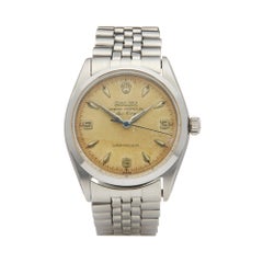 Vintage Rolex Air King 34 Stainless Steel 5500 Wristwatch