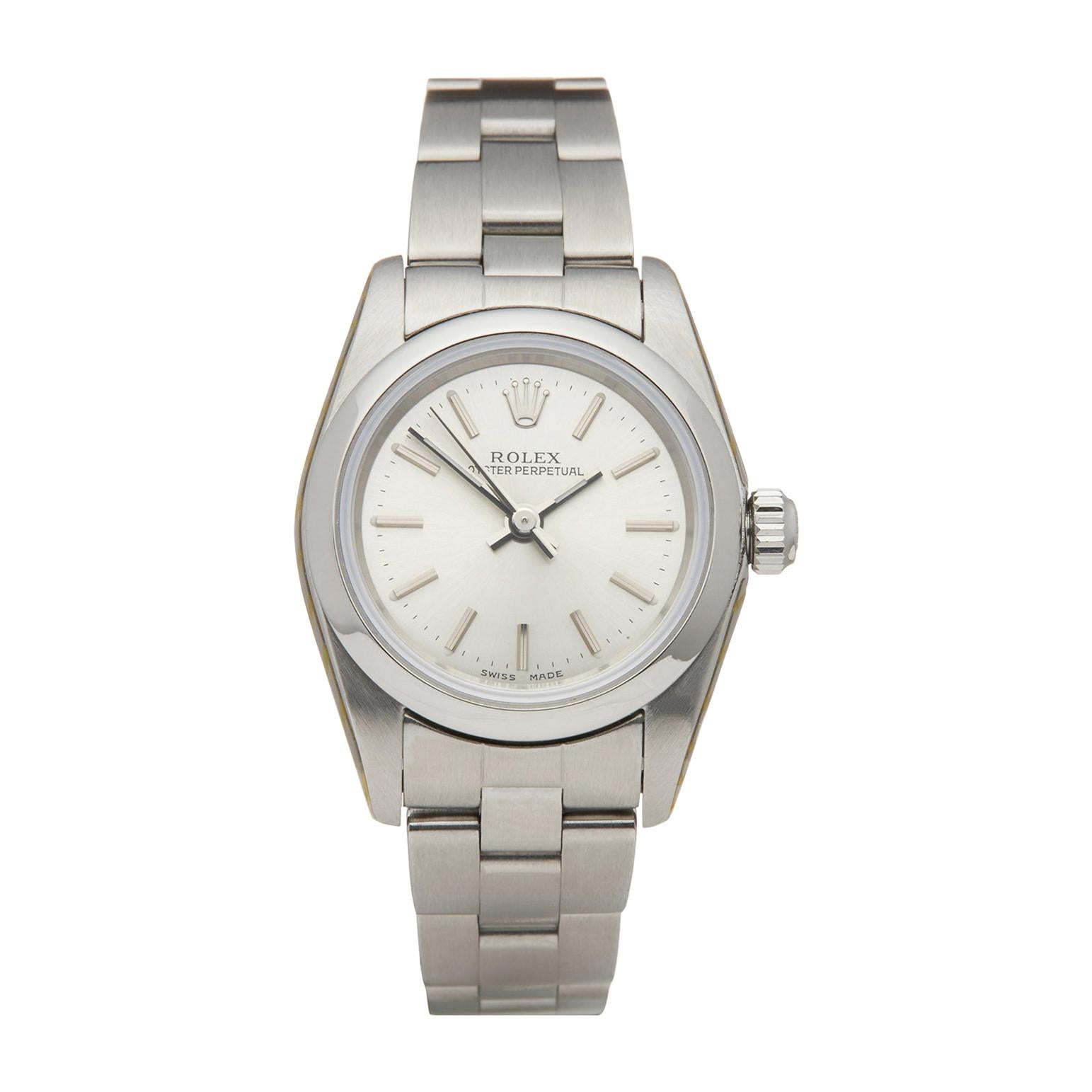 Rolex Oyster Perpetual 24 Stainless Steel 76080 Wristwatch