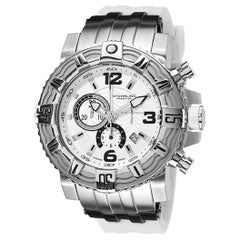 Stührling White Silver Prestige Marine Pro 319127-124 Watch