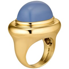 Paloma Picasso for Tiffany & Co. Chalcedony Gold Ring