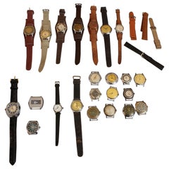 European Vintage Wristwatches Anker, Omega, Orion, Lanco Swiss, Chronometre