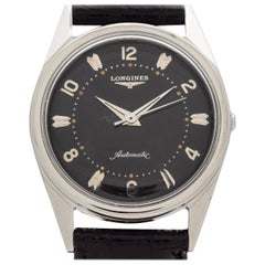 Retro Longines Automatic Stainless Steel Watch, 1958