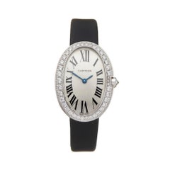 Cartier Baignoire Diamond White Gold 3065 Wristwatch