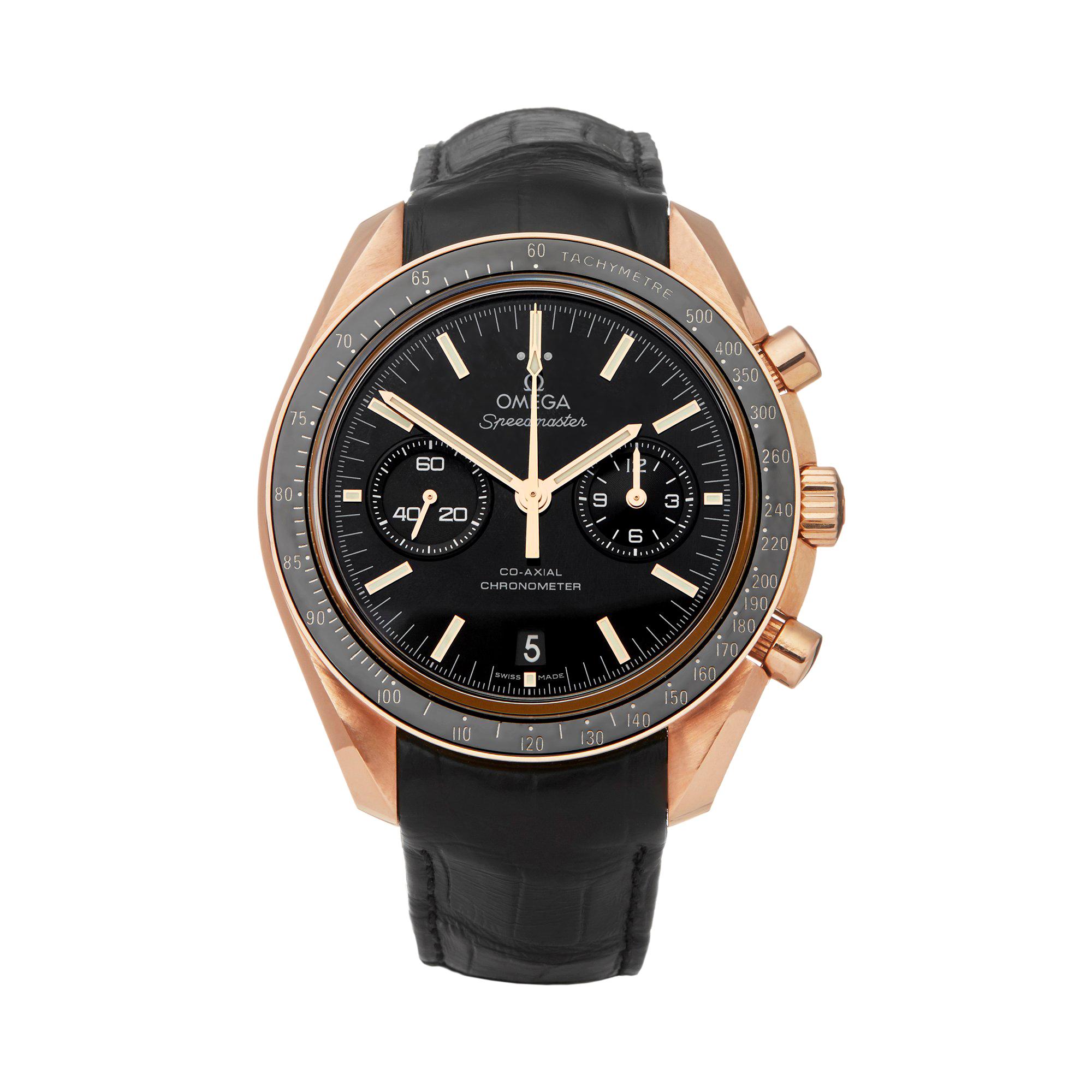 Omega Speedmaster Moon Watch 18K Rose Gold 31163445101001 Wristwatch