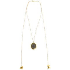 Bespoke 18 Karat Yellow Gold Coin Double Chained Necklace