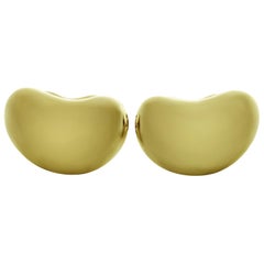 Tiffany & Co. Yellow Gold Elsa Peretti Bean Cufflinks