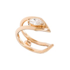 GCAL Certified 18 Karat Gold and 0.27 Carat Diamond Secret Whisper Ring, Alessa