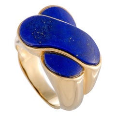 Van Cleef & Arpels Vintage Lapis Lazuli Yellow Gold Ring