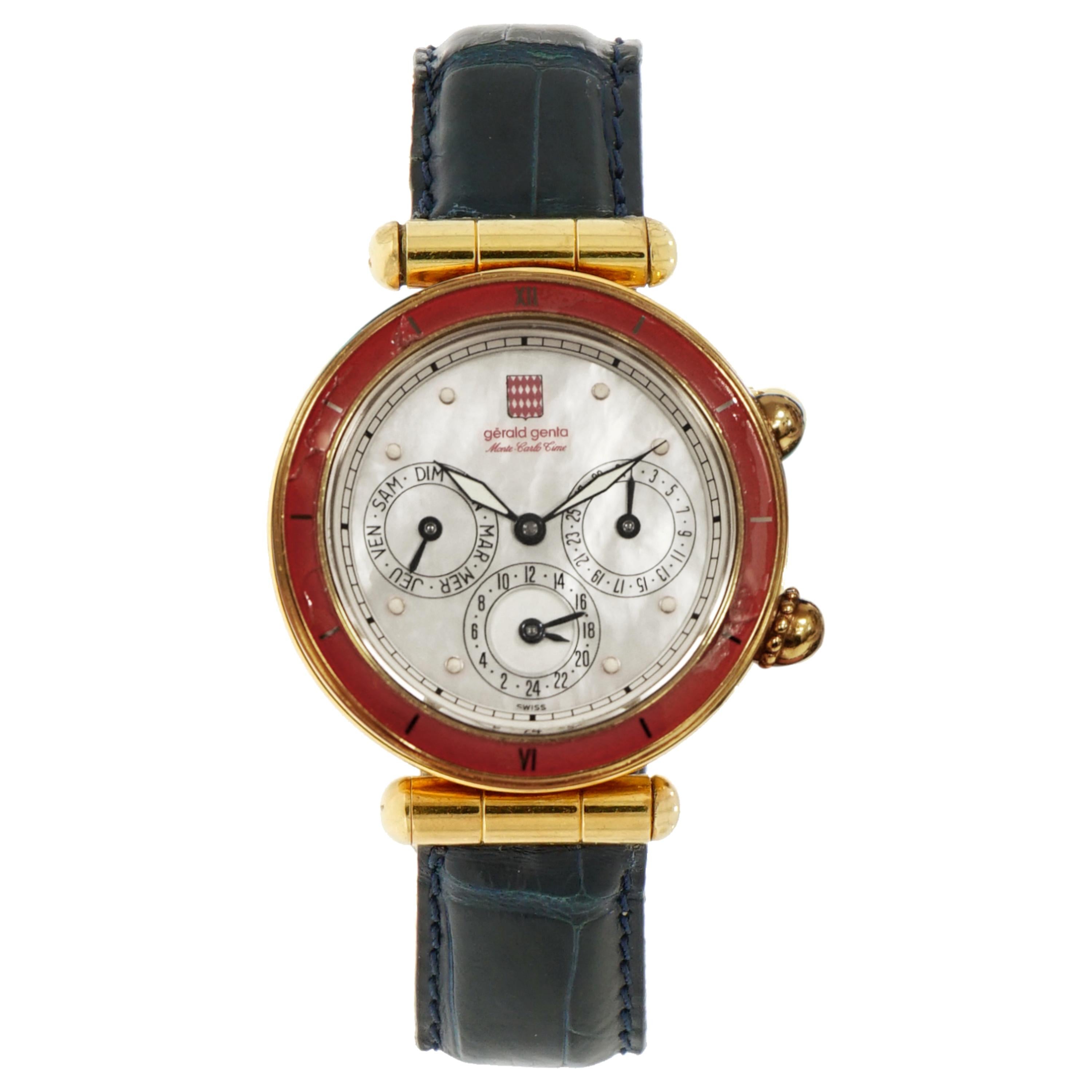 Gerald Genta "Monte Carlo Time" Wristwatch