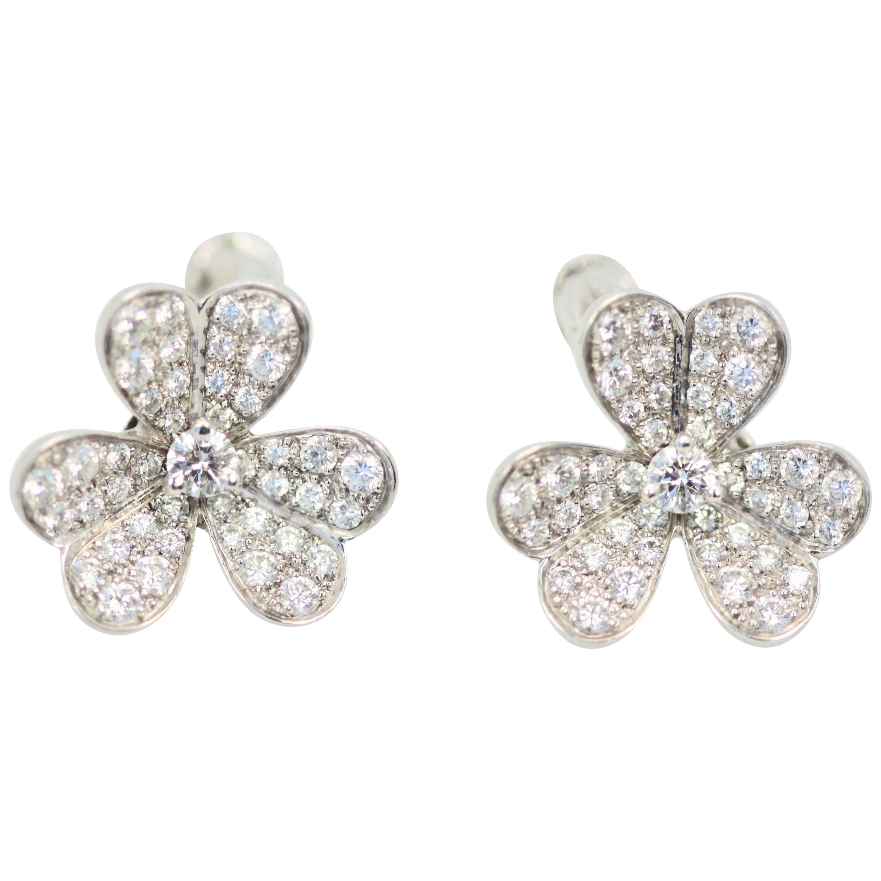 Van Cleef & Arpels Frivole Diamond Earrings