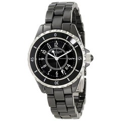 Stührling Black Silver Ceramic Quartz 530.11ob1 Watch