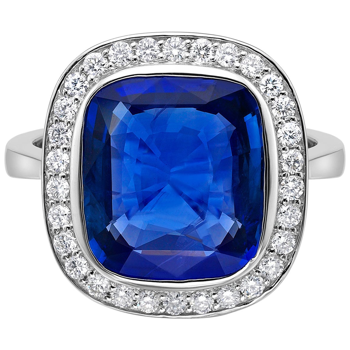4.06 Carat Sri Lanka Sapphire GIA Certified Sri Lanka Ceylon Ring