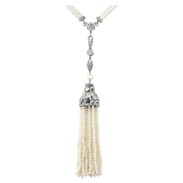 Vintage 1940s Crystal Bead Necklace at 1stDibs | vintage crystal bead ...