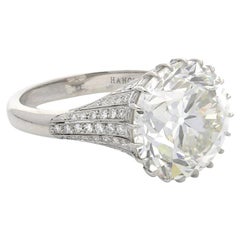 Hancocks 8.03 Carat Old European Brilliant Cut Diamond Ring