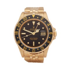 1981 Rolex GMT-Master Yellow Gold 16758 Wristwatch