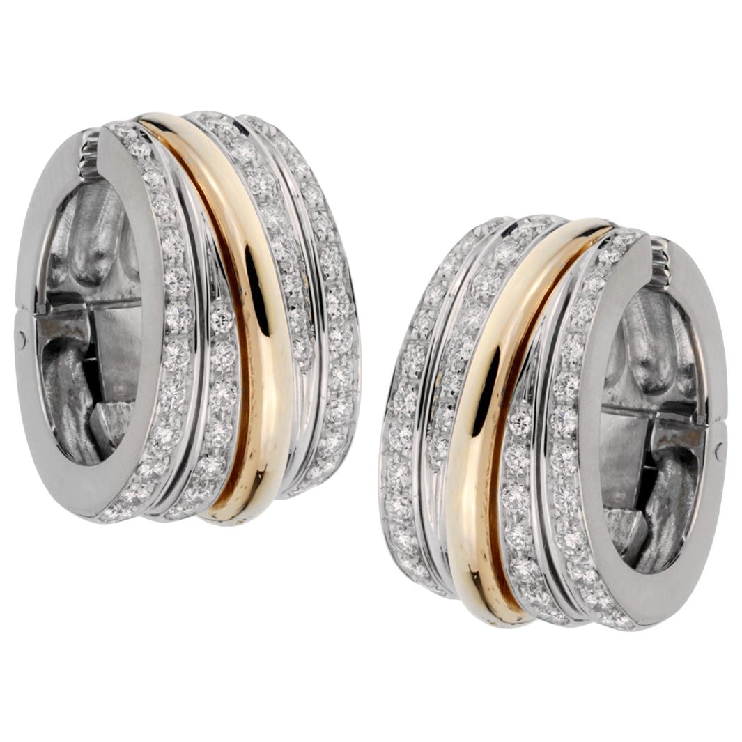 Pomellato Duna Gold Diamond Earrings at 1stDibs