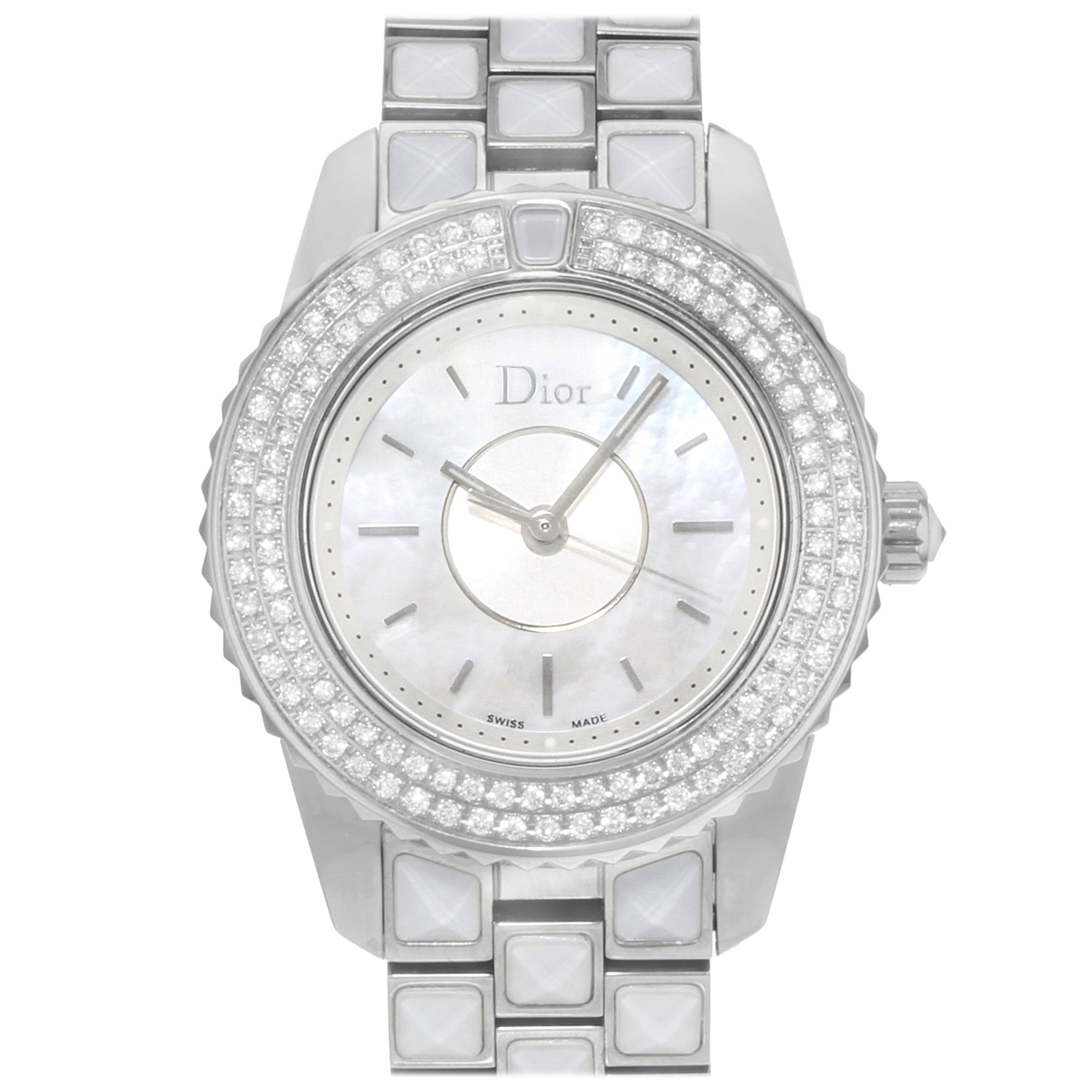 Christian Dior VIII Ceramic and Diamonds Automatic Ladies Watch