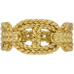 Hermes Gold Rope Anchor Ring