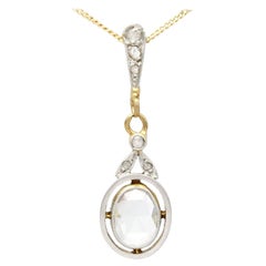 Antique Diamond and Yellow Gold Pendant, circa 1900