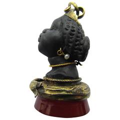 Antique Lady Blackamoor Fob 7