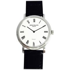 Patek Philippe Tiffany & Co. White Gold Automatic Calatrava Wristwatch 5120G-001