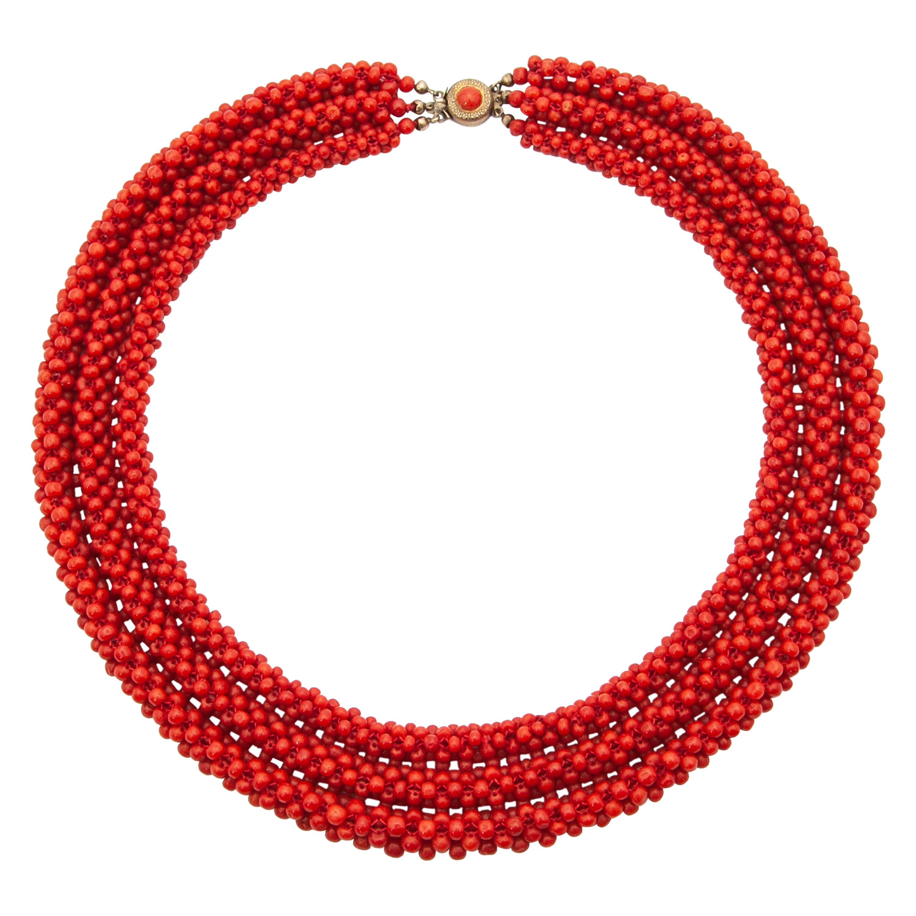 Sardinia Red Coral Necklace For Sale at 1stDibs