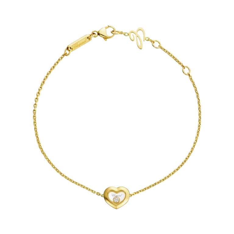 Chopard Happy Diamonds Key To My Heart Yellow Gold Charm Bracelet at ...