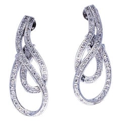 Art Deco 1.20 Carat Diamond Earrings