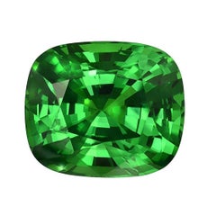 Tsavorite Cushion Cut 7.44 Carat Gem