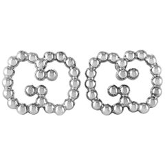 Gucci Boule Rhodium-Plated Sterling Silver Earrings